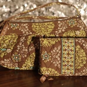 vera bradley purse and wallet